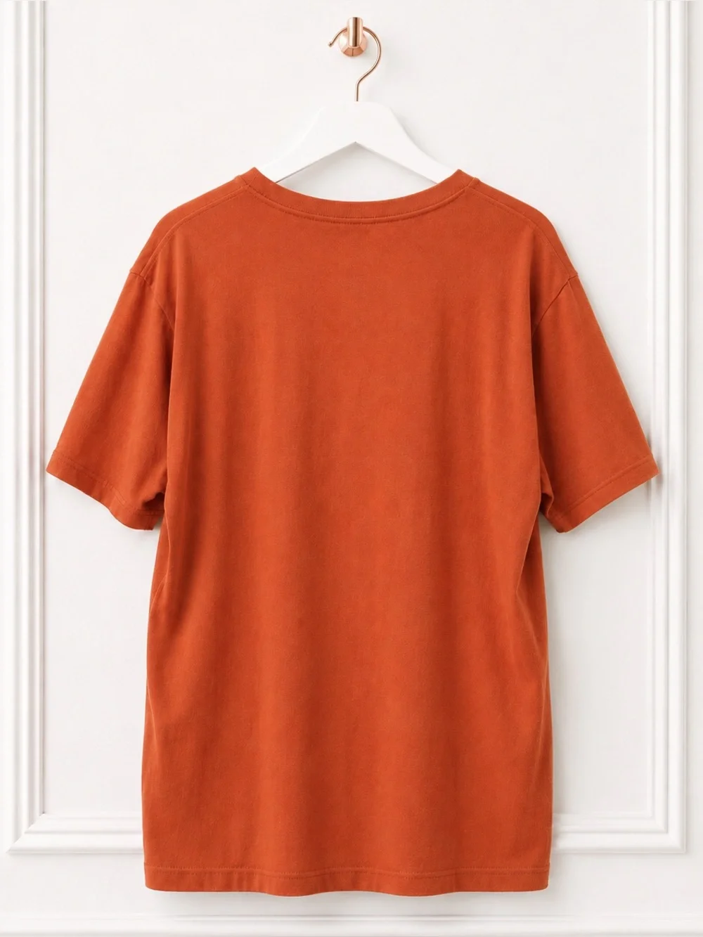 Polo Ralph Lauren Mens Small Orange Classic Fit Pocket T Shirt Green Pony